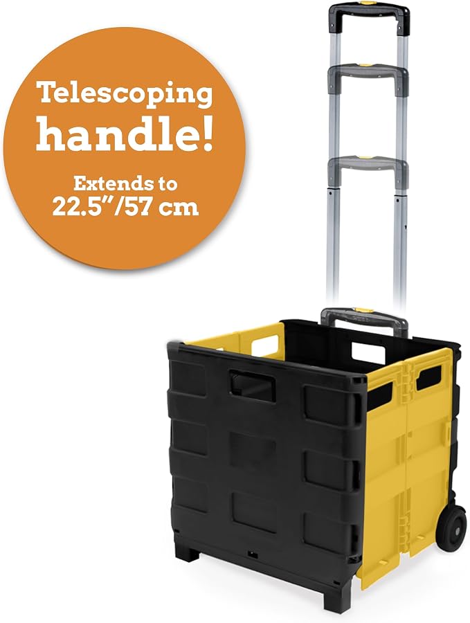 Ultra-Slim Rolling Collapsible Storage Pack-N-Roll Utility-carts, - Image 4