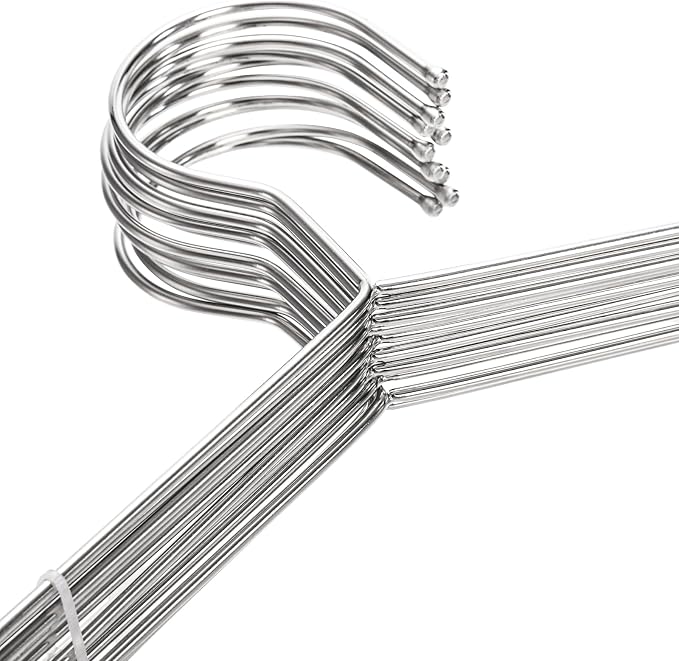Tosnail 50 Pack Stainless Steel Strong Wire Metal Hangers Heavy Duty Clothes - Image 9