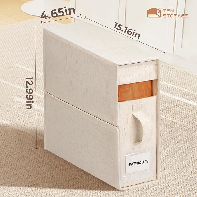 6Pack Linen Sheet Organizers and Storage - Image 3
