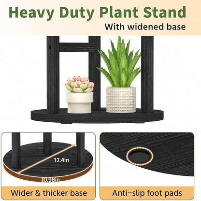 LASZOLA 3 Tiered Wood Plant Stand Indoor Corner - Image 6
