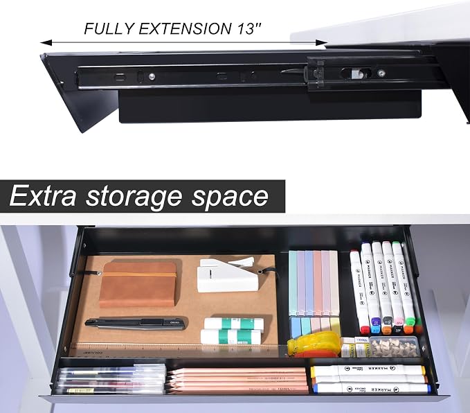 Large Under Desk Mounted Sliding Drawer - Image 3