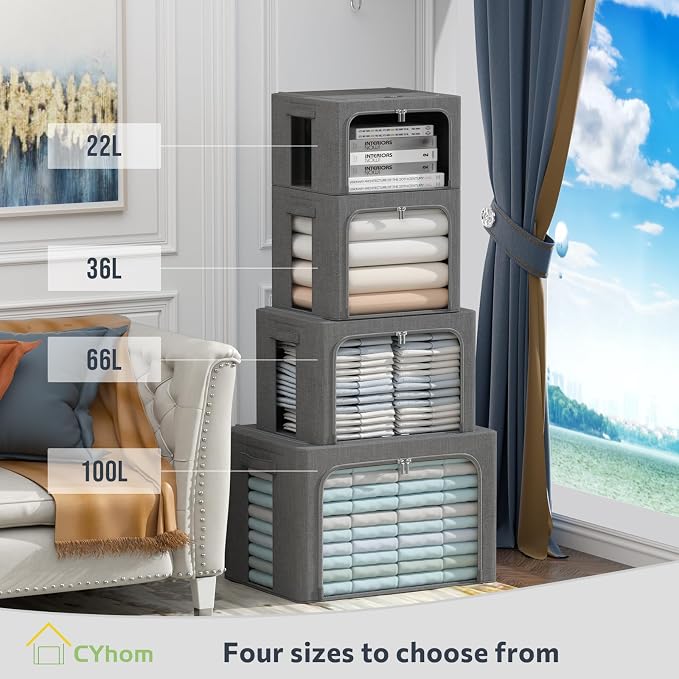 CYhom 3Pack Foldable Storage Bins - Image 6