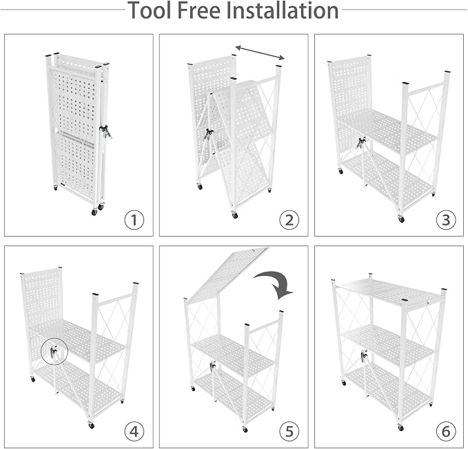 3 Tier Foldable Storage Shelf - Image 7