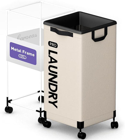 Caroeas Next-Gen 105L Matel Frame Laundry Basket by Caroeas