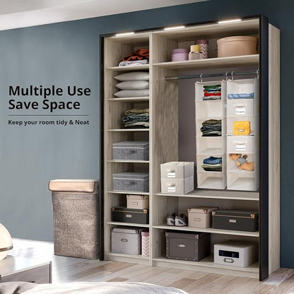 BrilliantJo 2 Pack 6 Shelves Hanging Closet Organizer - Image 4
