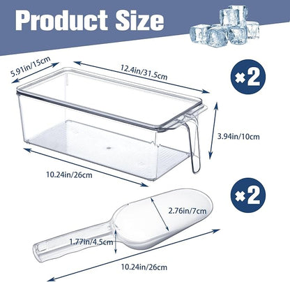 Havawish 4 Pcs Ice Storage Bin for Freezer - Image 2