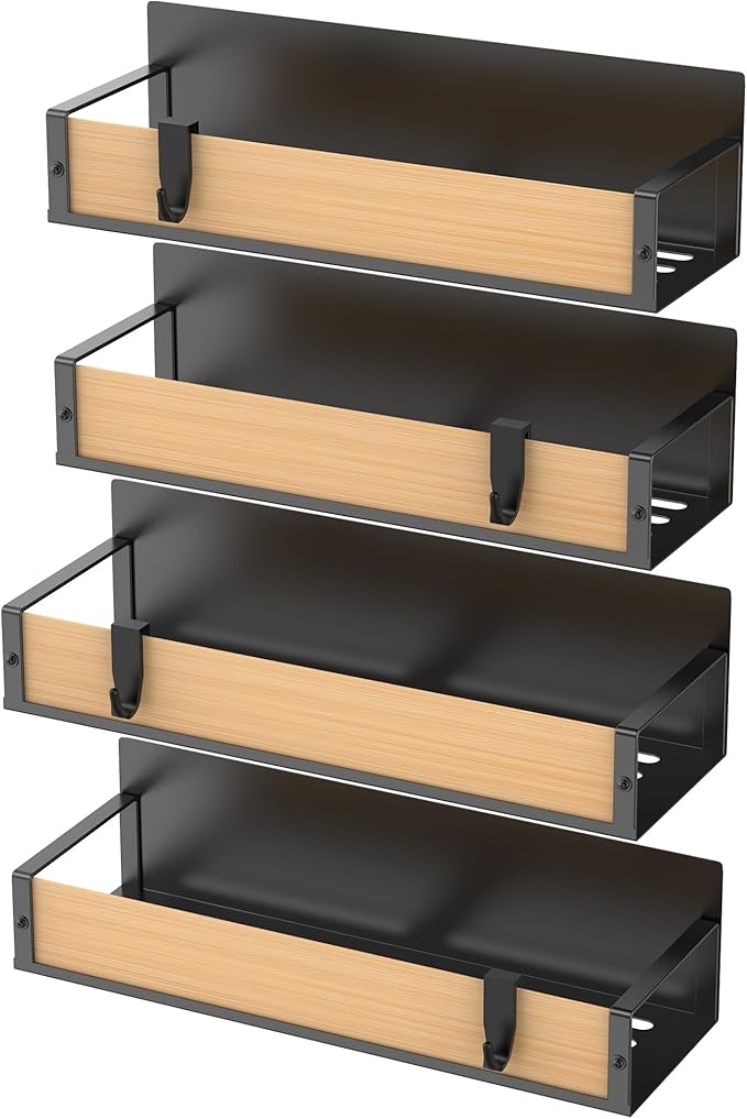 4 Pack Magnetic Spice Storage Rack Organizer - Image 5