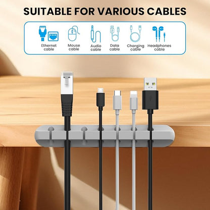 AhaStyle Cable Clips, 3 Pack Cord Holders Cable Organizer Self Adhesive Cord - Image 2