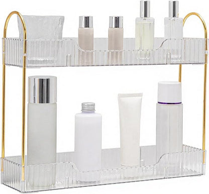 YCIA&DONE 2 Tiers Narrow Vanity Makeup Organizer, Bathroom Organizer Countertop - Image 6