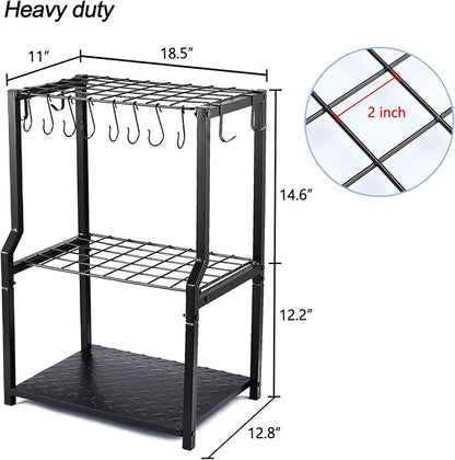 UU-Major Garden Tool Organizer, Yard Tool Rack Heavy Duty, Free Standing - Image 5