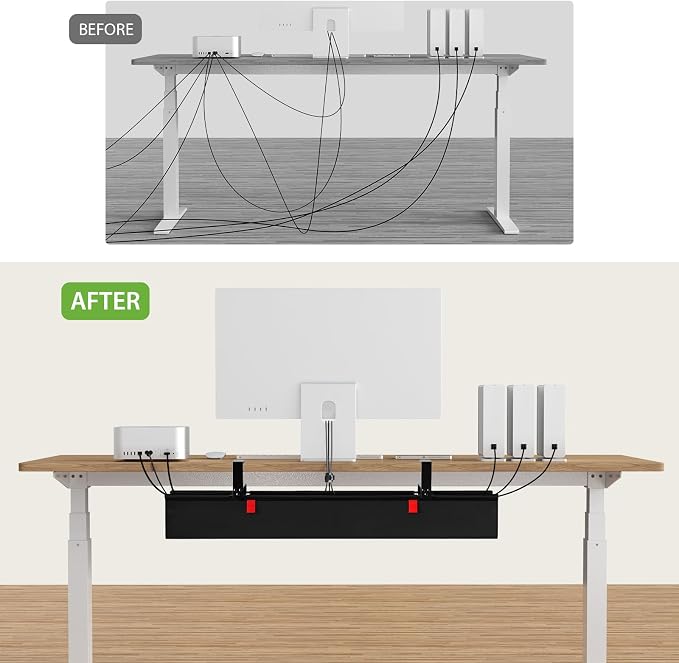 KEEGH Large 36" Under Desk Cable Management Tray - Image 7