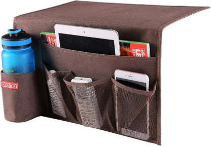 5 Pockets Bedside Caddy, Bedside Storage Organizer by ZAFIT