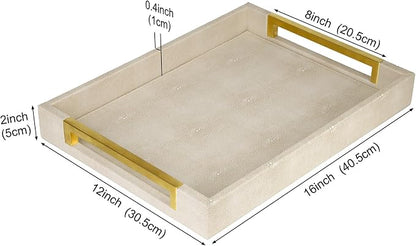 HofferRuffer Faux Leather Serving Tray - Image 2