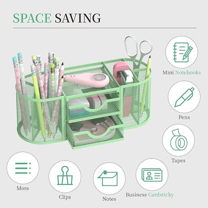 SUPEASY Mesh Desk Organizer, Desk Organizers and Accessories, Pen Holder - Image 4