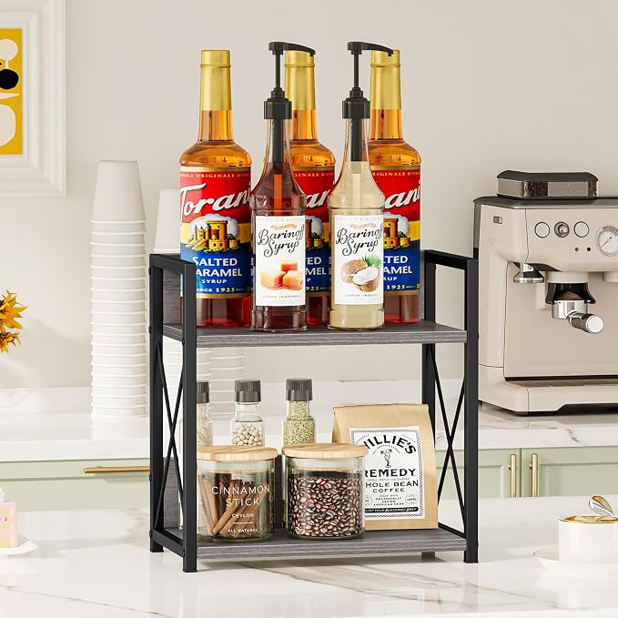 Giikin Countertop Shelf Organizer, 2 Tier Coffee Organizer - Image 8