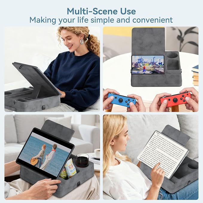 Tablet Pillow Stand with Storage - Image 7