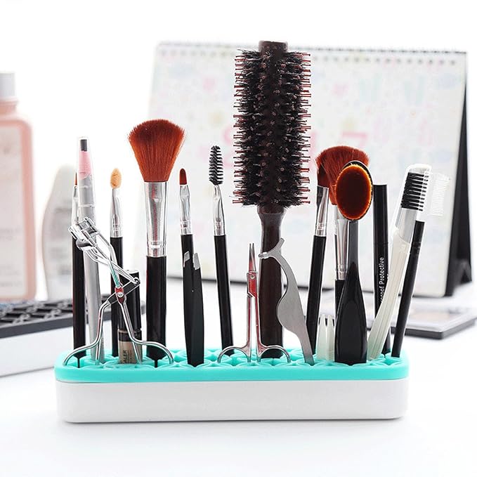TANG SONG 2 PCS Silicone Make up Brush Holder Cosmetic Storage Box Desktop - Image 4