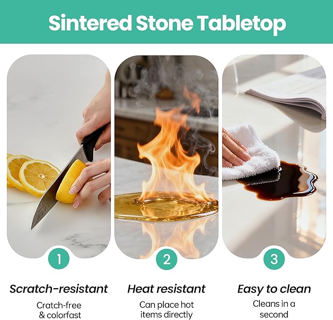31.5" Lazy Susan Turntable – 360° Sinteredstone Silent Anti-Slip Turntable - Image 8