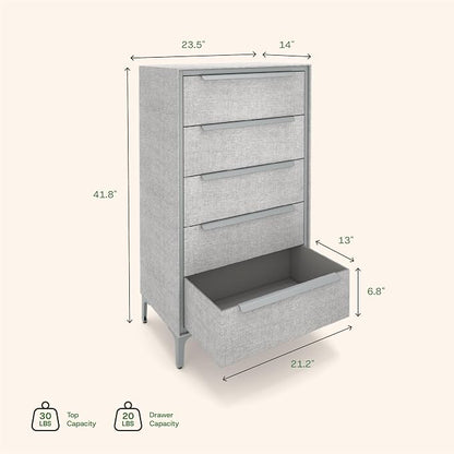 tinge Naima Premium Fabric Dresser - Image 3