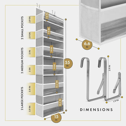 HOMELUX THEORY Over The Door Organizer Hanging - Image 3