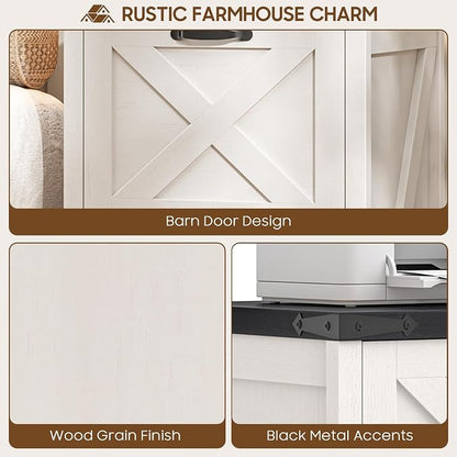 Farmhouse File Cabinet with 2 Drawers - Image 7