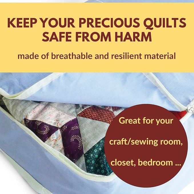 Madam Sew Quilt Blanket Storage Bag|Blanket Organizer|Comforter Storage - Image 3