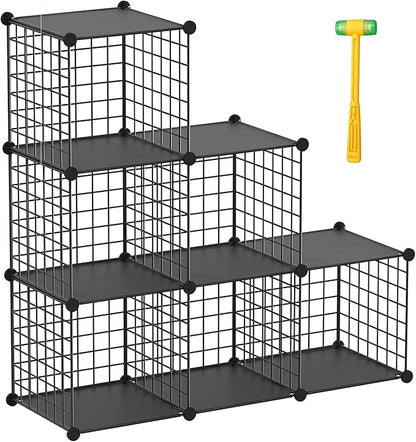 TUMUCUTE Wire Cube Storage Organizer, Metal Storage Shelves Bookshelf, by Worththetrustofeverycusto