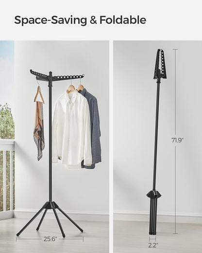 SONGMICS Clothes Drying Rack, 59-Inch Folding Laundry Drying Rack - Image 3