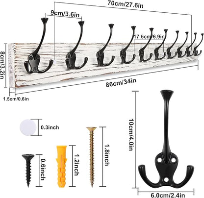 IBosins 34'' Coat Rack Wall Mount - Image 7