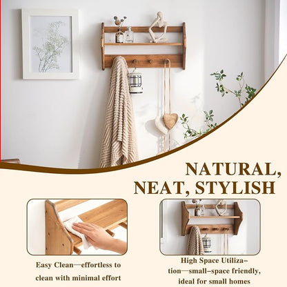 100% Solid Wood Wall Hooks - Image 4
