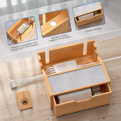 Multi-Device Charging Station Dock & Organizer, - Image 5