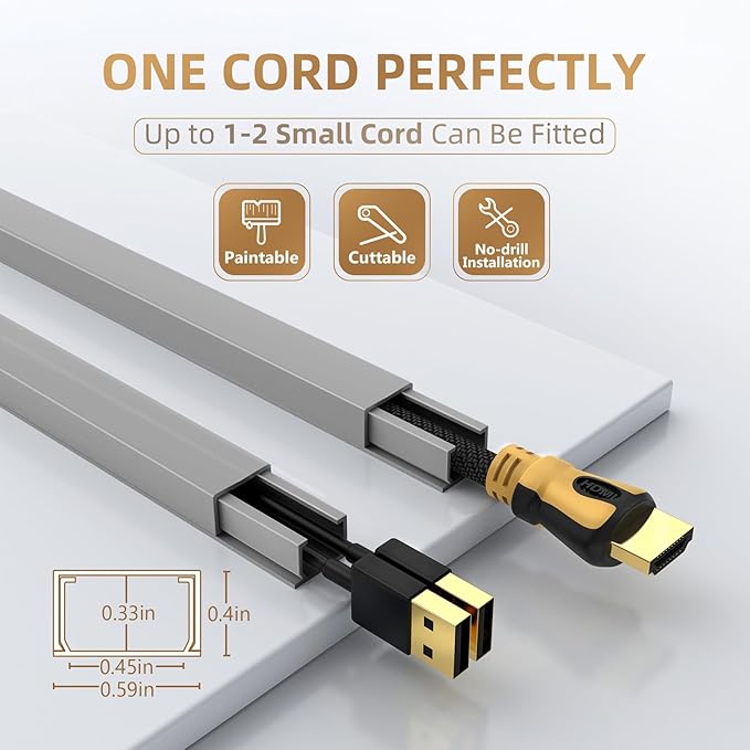 Delamu Cord Hider, 85in Cord Covers - Image 2