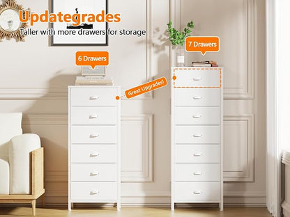 Furnulem White Tall Dresser for Bedroom - Image 7