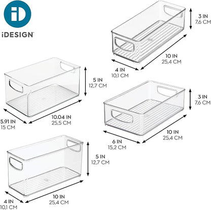iDesign Stackable Storage Bins for Kitchen or Pantry, 4 Different Sizes - Image 4