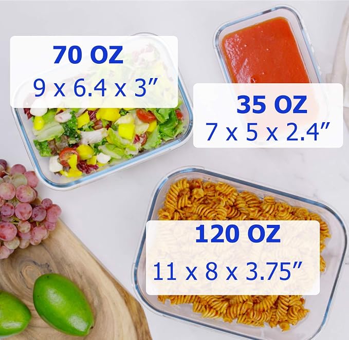 X-LARGE Glass Food Storage Containers - Image 4
