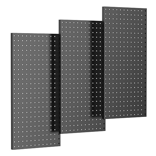 TORACK 3-Pack 12x24 inch Metal Pegboard Panels by TORACK