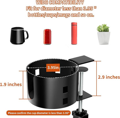 2 Pack Large Desk Cup Holder, OOKUU Anti-Spill Cup Holder - Image 6