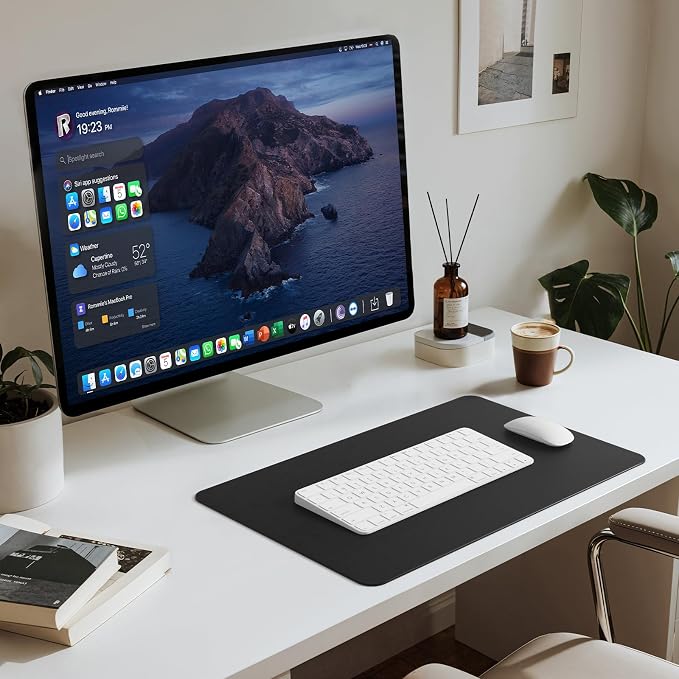 Jotsome Leather Desk Pad Mat, Non-Slip Desk Blotter Pad - Image 4