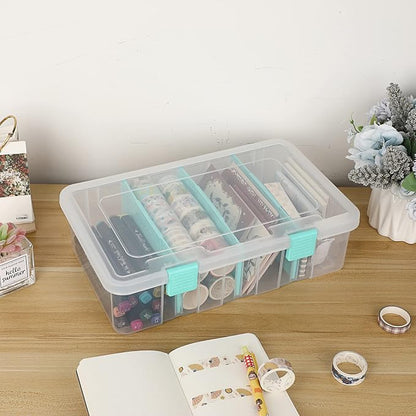 BTSKY Clear Plastic Dividing Storage Box - Image 2