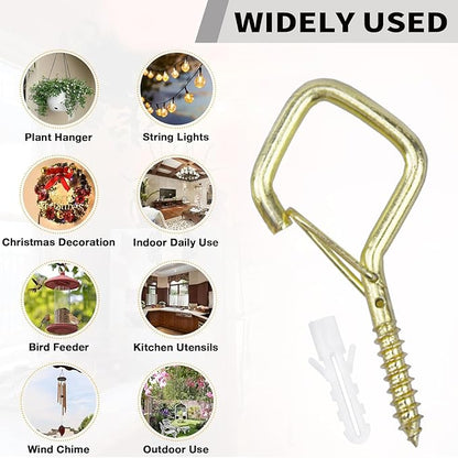 10 PCS Eye Screw Hooks for Hanging Heavy Duty - Image 2
