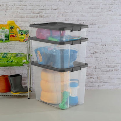 Sterilite 18-Pack Modular Stacker Box, Durable Clear Plastic Storage Bins - Image 7