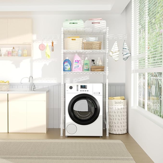 Ulif U8 Medium Laundry Room Storage Organizer, Over the Washer and Dryer - Image 5
