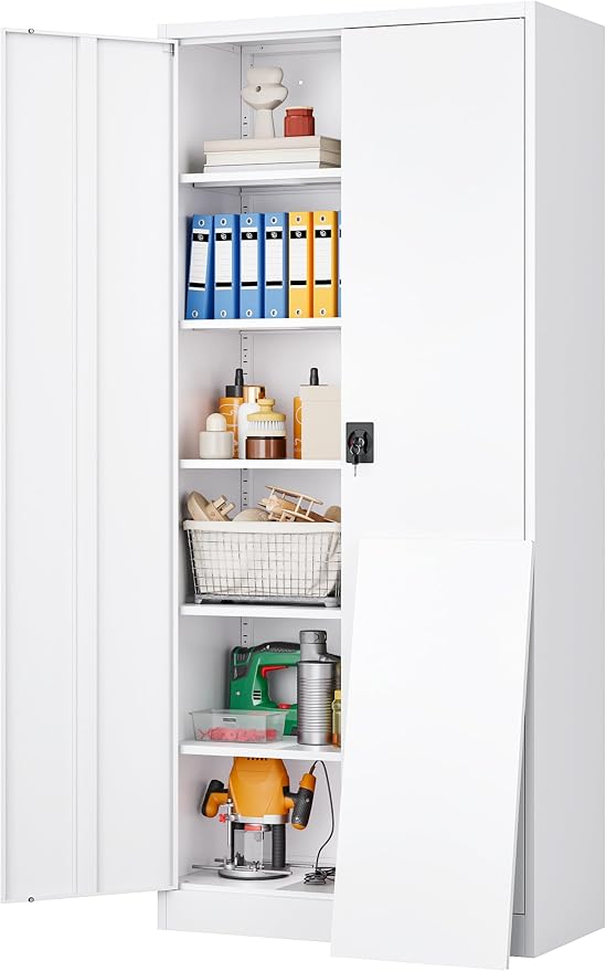 SISESOL Wide & Deep Metal Storage Storage Cabinet by SISESOL