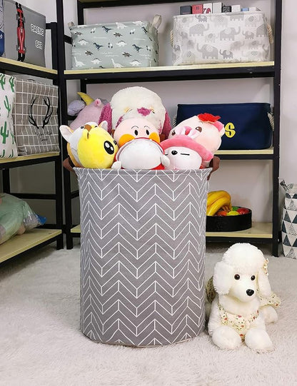 QUEENLALA Large Storage Basket, Laundry Hamper/Bathroom/Home Decor/Collapsible - Image 8