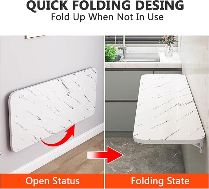 Wall Mounted Folding Desk, Wall Folding Table - Image 3