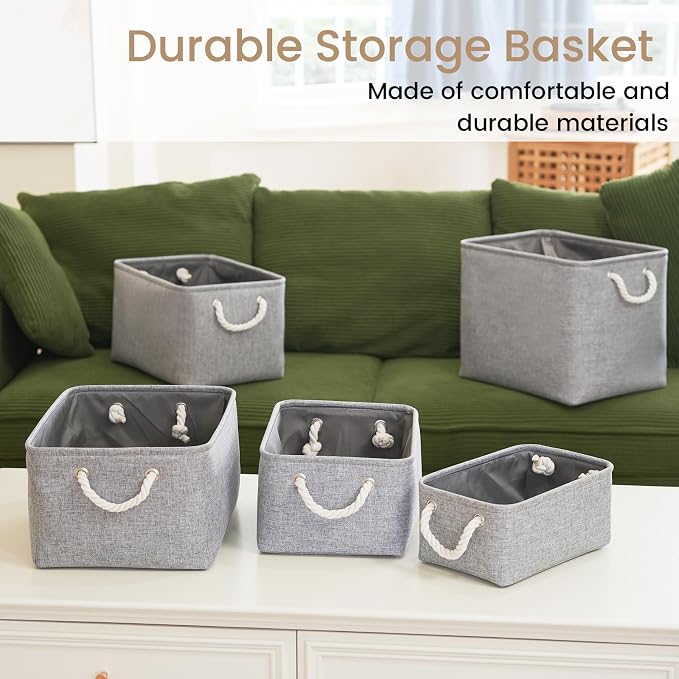 13.8x9.8x6.7 Inch Fabric Small Storage Bins - Image 7