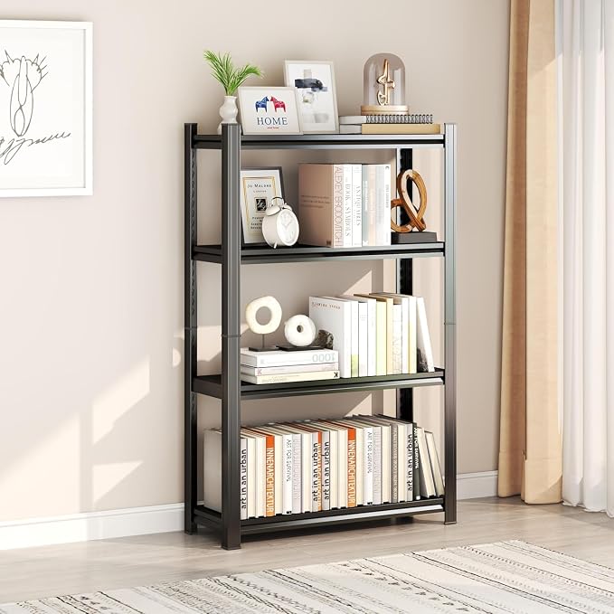 Storage Shelves, Garage Metal Shelving Unit, Adjustable, Double-Layer Column - Image 4