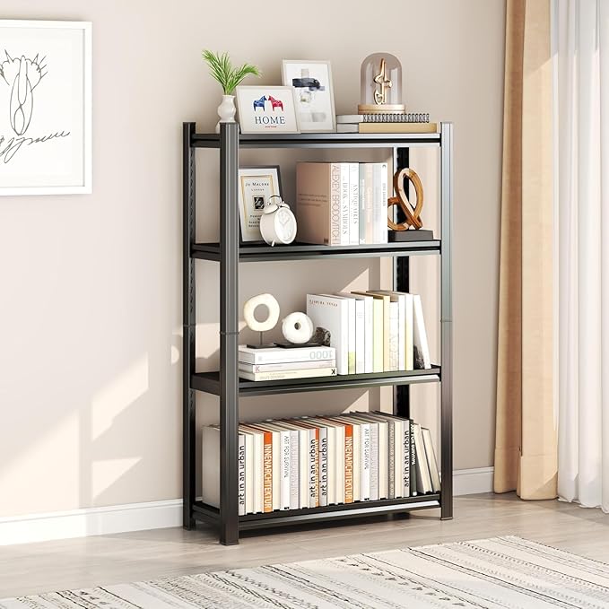 Garage Storage Shelves, 4-Tier Metal Shelving Unit, Adjustable, Double-Layer - Image 2