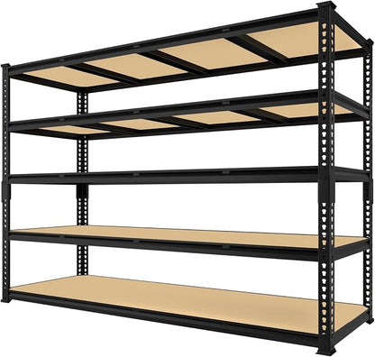 PrimeZone 60" W X 24" D X 72" H Heavy Duty Garage Storage Shelves by PrimeZone