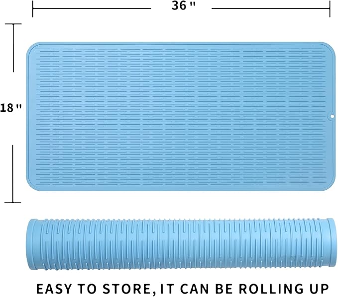 Silicone Dish Drying Mat for Multiple Usage, Easy clean, Eco-friendly, - Image 2